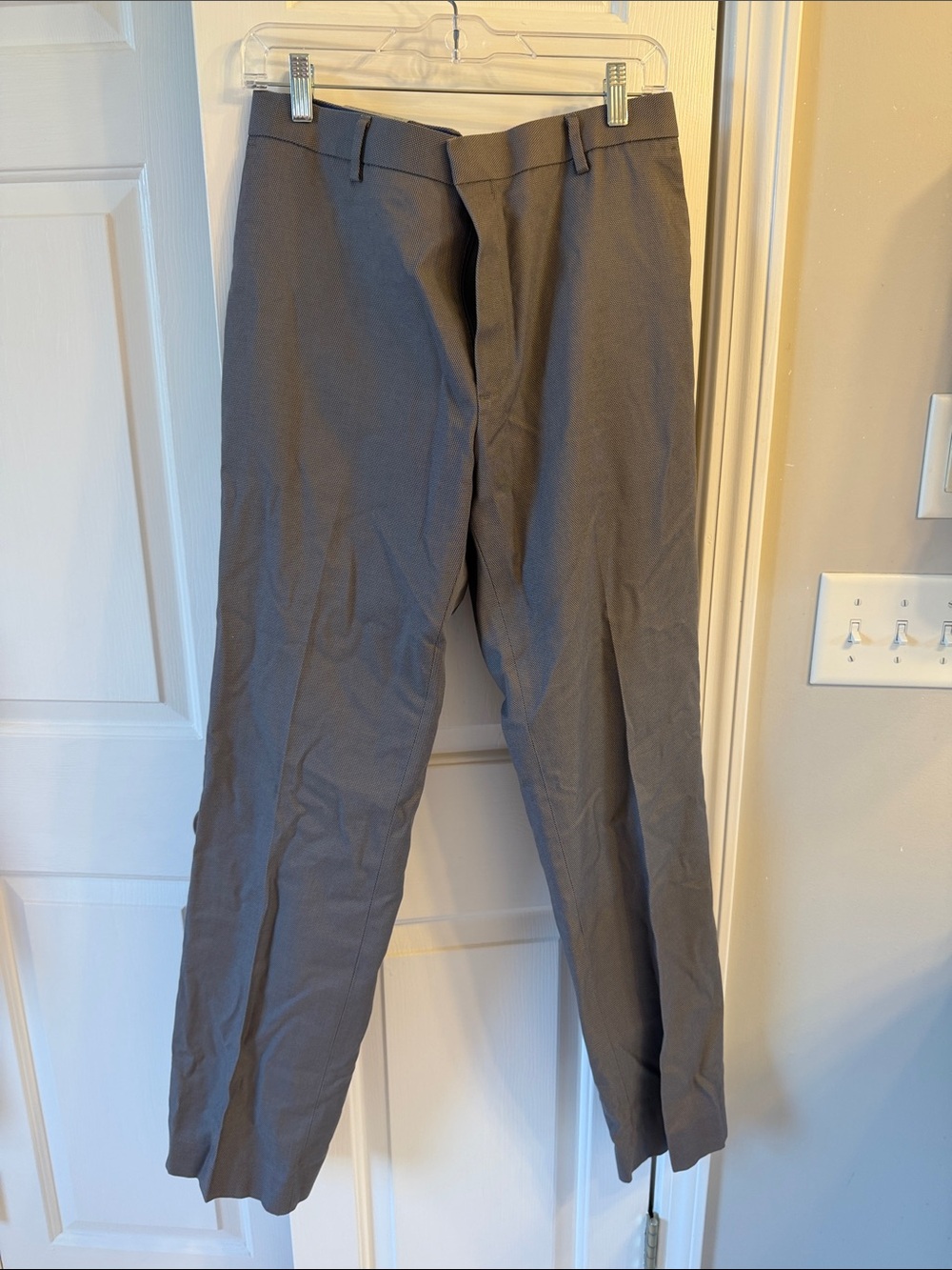 Men's Gray Dress Pants - Classic Slim Fit